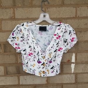 Cottagecore Floral shrug white Bolero colorful Flower